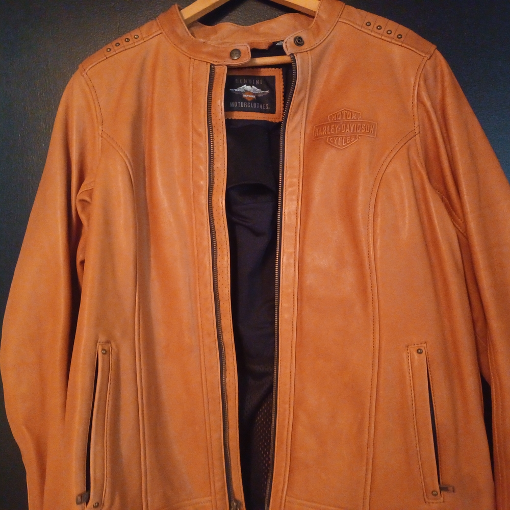 Harley-Davidson Men's Tan Leather Jacket